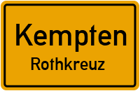 Straßen in Kempten Rothkreuz