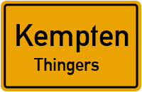 Straßen in Kempten Thingers