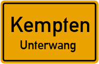 Straßen in Kempten Unterwang