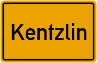 Ortsschild von Gemeinde Kentzlin in Mecklenburg-Vorpommern