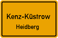 Bergstraße in Kenz-KüstrowHeidberg