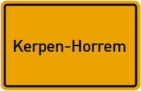 Ortsschild Kerpen-Horrem