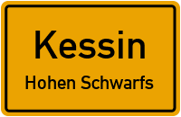 Alte Dorfstraße in KessinHohen Schwarfs
