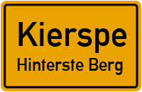 Raukenweg in KierspeHinterste Berg