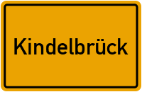Ortsschild von Stadt Kindelbrück in Thüringen