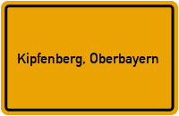 City Sign Kipfenberg, Oberbayern