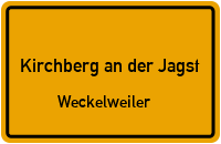 Straßenverzeichnis Kirchberg an der Jagst Weckelweiler