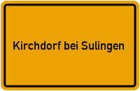 City Sign Kirchdorf bei Sulingen