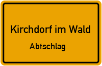 Hintberger Straße in Kirchdorf im WaldAbtschlag