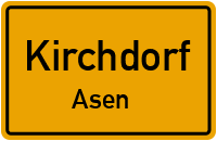 Siedlungsstraße in KirchdorfAsen