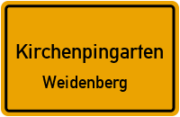 Flurstraße in KirchenpingartenWeidenberg