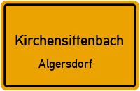 Straßenverzeichnis Kirchensittenbach Algersdorf
