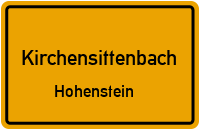 Straßenverzeichnis Kirchensittenbach Hohenstein