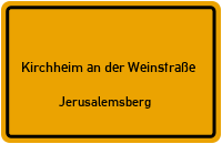 Grünstadter Weg in Kirchheim an der WeinstraßeJerusalemsberg