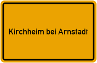 City Sign Kirchheim bei Arnstadt