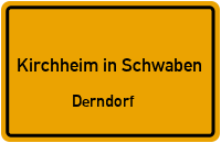 Privatstraße in Kirchheim in SchwabenDerndorf