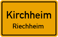 Hauptstraße in KirchheimRiechheim