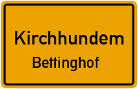 Straßenverzeichnis Kirchhundem Bettinghof
