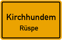Straßenverzeichnis Kirchhundem Rüspe
