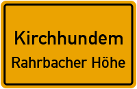 Straßenverzeichnis Kirchhundem Rahrbacher Höhe