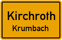 Straßenverzeichnis Kirchroth Krumbach