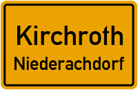 Zinzendorfer Weg in KirchrothNiederachdorf
