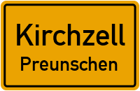 Dorfstraße in KirchzellPreunschen