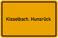 City Sign Kisselbach, Hunsrück