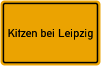 City Sign Kitzen bei Leipzig