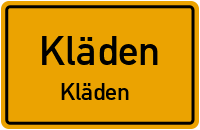 Klädener Dorfstraße in KlädenKläden