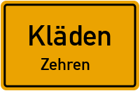 Straßen in Kläden Zehren