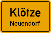 Neuendorfer Bahnhofstr. in KlötzeNeuendorf