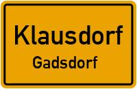 Straßen in Klausdorf Gadsdorf