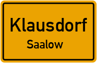 Straßen in Klausdorf Saalow