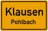 Poststraße in KlausenPohlbach
