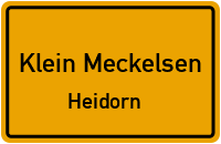 Ringstraße in Klein MeckelsenHeidorn