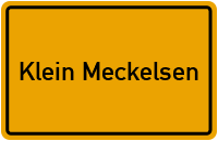Ortsschild von Gemeinde Klein Meckelsen in Niedersachsen