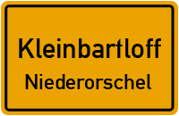 Klosterstraße in KleinbartloffNiederorschel