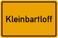 City Sign Kleinbartloff