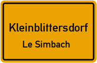 Elsässer Straße in KleinblittersdorfLe Simbach
