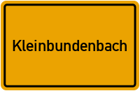 City Sign Kleinbundenbach