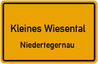 Straßenverzeichnis Kleines Wiesental Niedertegernau