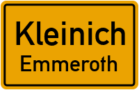 Straßen in Kleinich Emmeroth