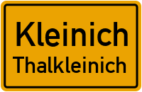 Straßenverzeichnis Kleinich Thalkleinich