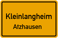 Reupelsdorfer Weg in KleinlangheimAtzhausen