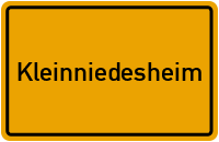 City Sign Kleinniedesheim