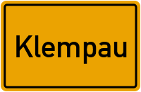 Ortsschild von Gemeinde Klempau in Schleswig-Holstein