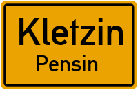 Ortsteil Pensin in KletzinPensin