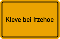 City Sign Kleve bei Itzehoe