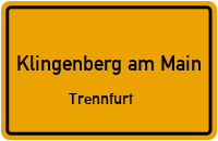 Mainbrücke Klingenberg in Klingenberg am MainTrennfurt
